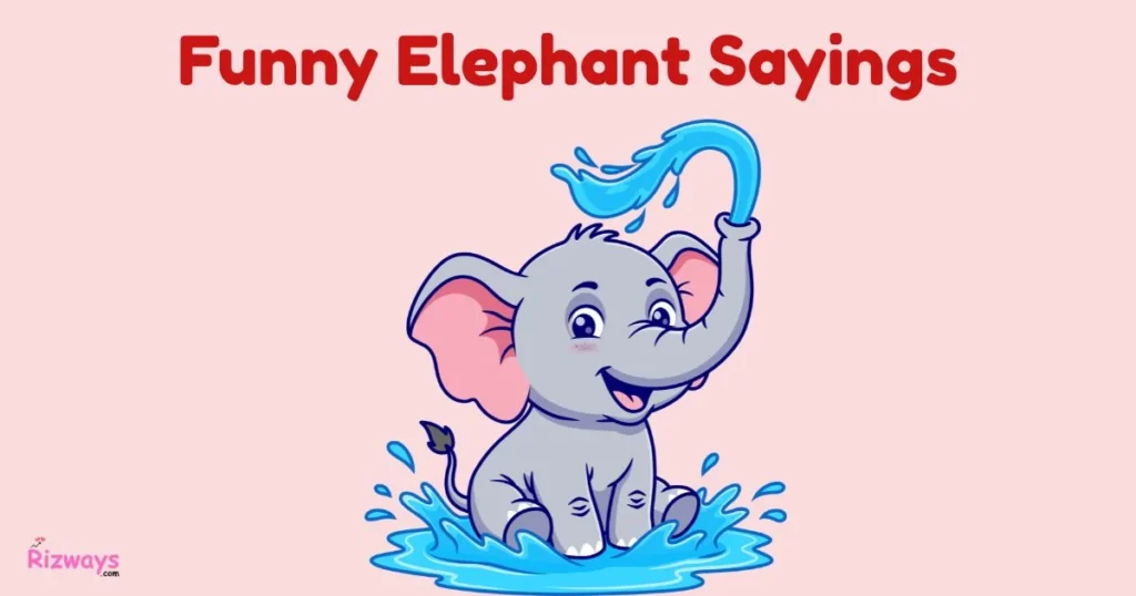 Funny Elephant Sayings