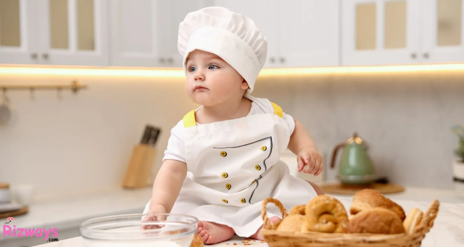 Baby Chef Photoshoot Caption