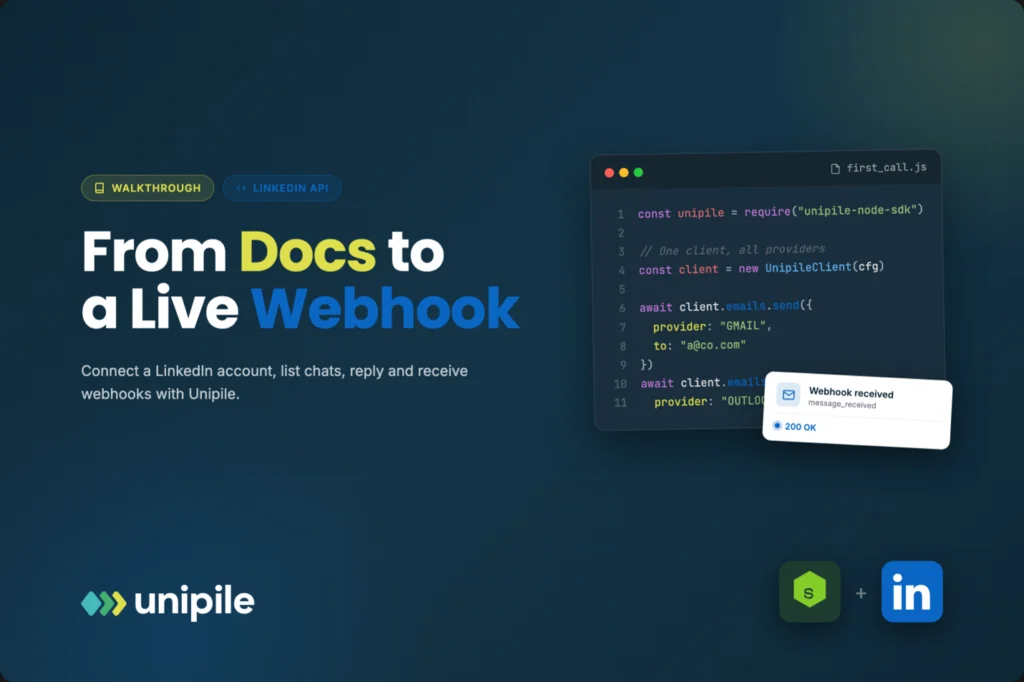 Your First Afternoon with a LinkedIn Integration: From Reading the Docs to a Live Webhook