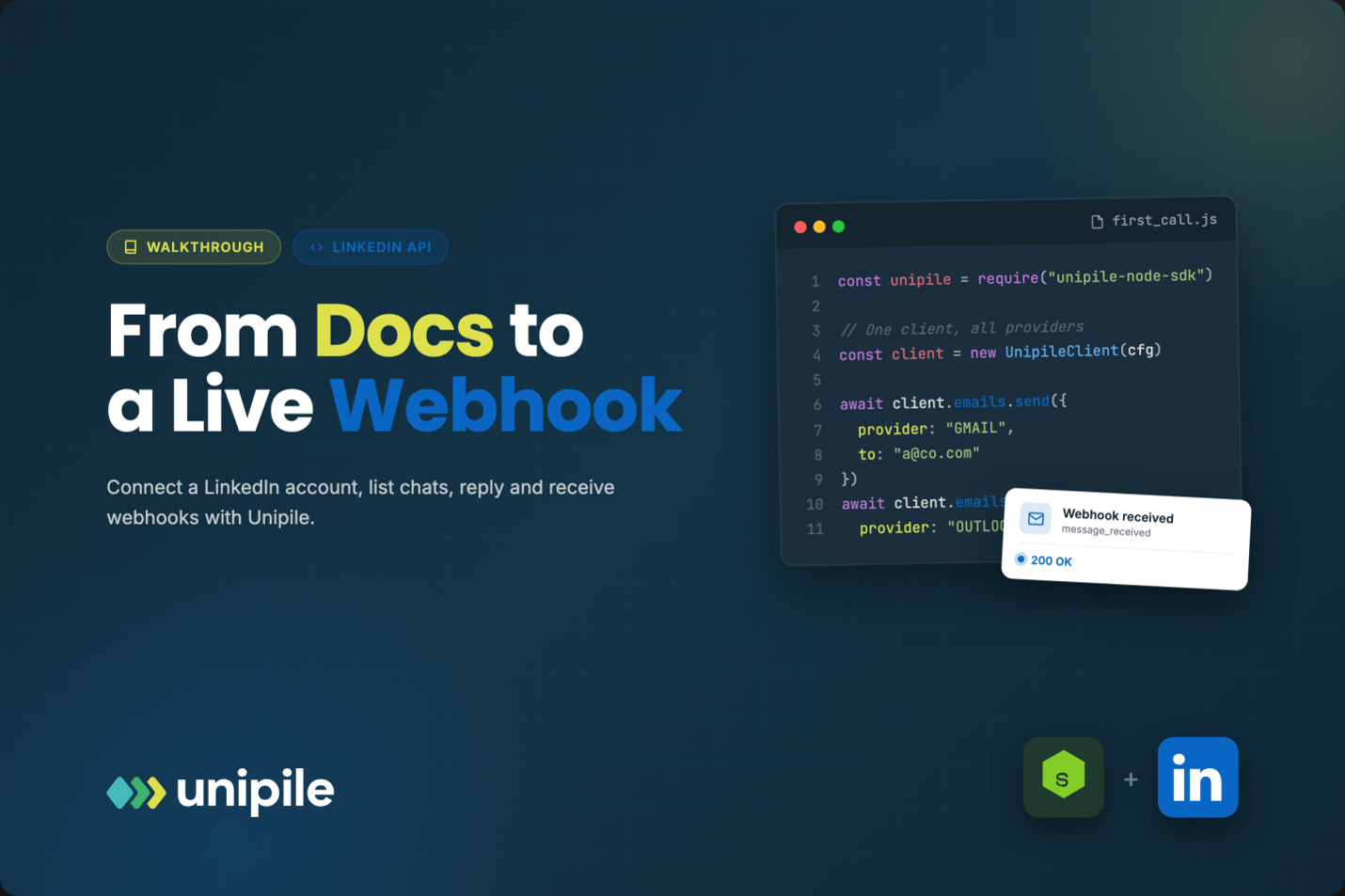 Your First Afternoon with a LinkedIn Integration: From Reading the Docs to a Live Webhook